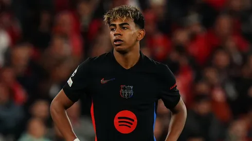 Lamine Yamal of FC Barcelona during the UEFA Champions League 2024/25 Round of 16 First Leg match between SL Benfica and FC Barcelona at Estadio da Luz on March 5, 2025 in Lisbon, Portugal.