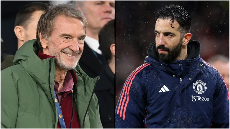 Sir Jim Ratcliffe, Minority Shareholder of Manchester United, and Ruben Amorim, Manager of Manchester United.