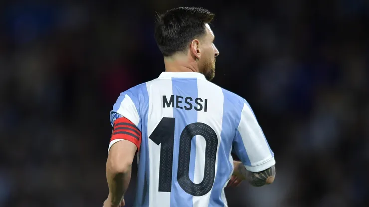 Lionel Messi of Argentina looks on during the South American FIFA World Cup 2026 Qualifier match between Argentina and Peru at Estadio Alberto J. Armando on November 19, 2024 in Buenos Aires, Argentina.
