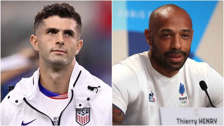 Christian Pulisic (left) and Thierry Henry (right)