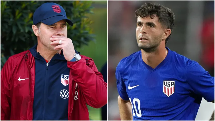 Mauricio Pochettino (left) and Christian Pulisic (right)