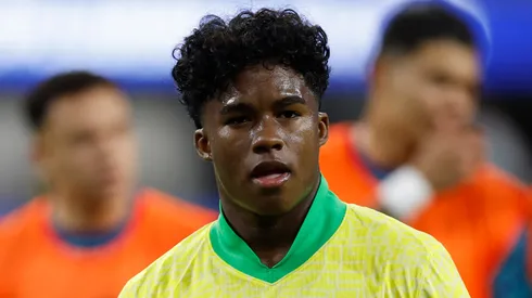 Endrick of Brazil in the CONMEBOL Copa America 2024.