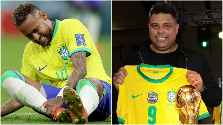 Neymar (left) and Ronaldo Nazario (right)