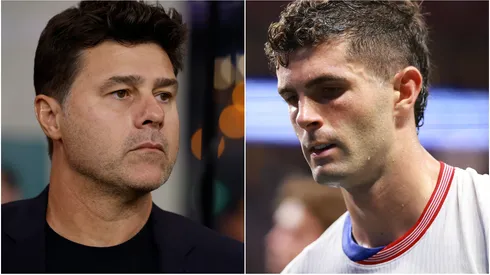 Mauricio Pochettino (left) and Christian Pulisic (right).