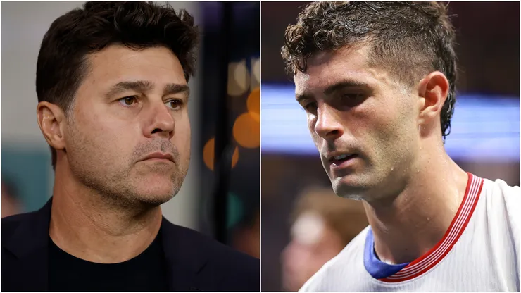 Mauricio Pochettino (left) and Christian Pulisic (right).