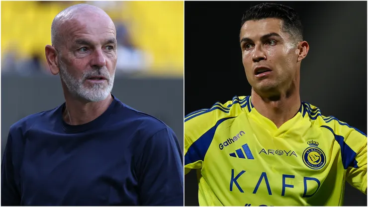 Stefano Pioli (left) and Cristiano Ronaldo (right)