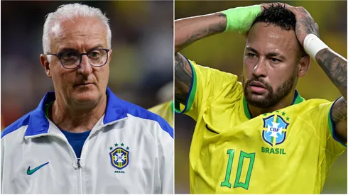 Dorival Junior (left) and Neymar (right)