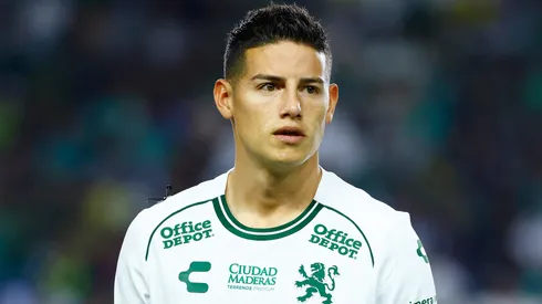 James Rodriguez of Leon looks on before the 6th round match between Leon and Toluca as part of the Torneo Clausura 2025 Liga MX at Leon Stadium on February 08, 2025 in Leon, Mexico.