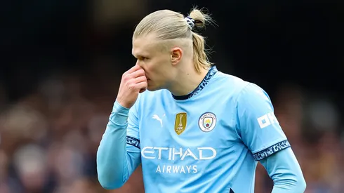 A woman who portrays Manchester City's mascot is speaking out, alleging that Erling Haaland struck her on the head last October.