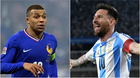 Kylian Mbappe of France and Lionel Messi of Argentina.