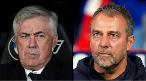 Carlo Ancelotti (left) and Hansi Flick (right)