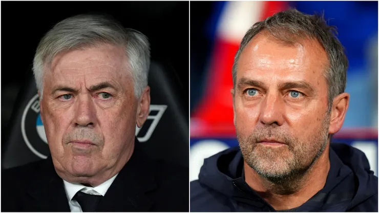 Carlo Ancelotti (left) and Hansi Flick (right)