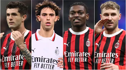 Christian Pulisic (left), Joao Felix and Rafael Leao (center), Santiago Gimenez (right)