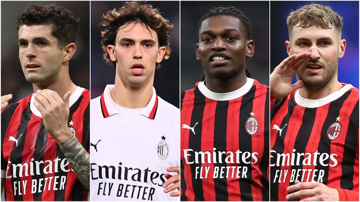 Christian Pulisic (left), Joao Felix and Rafael Leao (center), Santiago Gimenez (right)