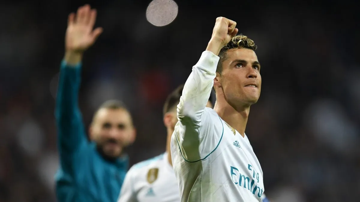 during the UEFA Champions League Semi Final Second Leg match between Real Madrid and Bayern Muenchen at the Bernabeu on May 1, 2018 in Madrid, Spain.