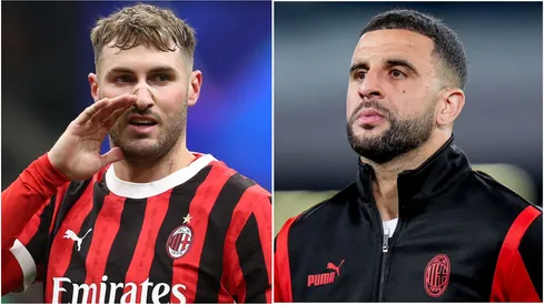 Santigo Gimenez (left) and Kyle Walker (right)