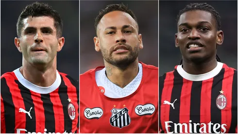 Christian Pulisic (left), Neymar (center), and Rafael Leao (right)