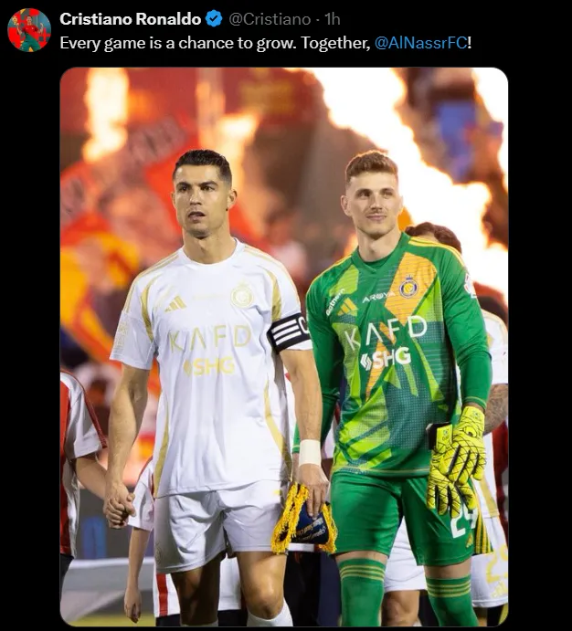 Cristiano Ronaldo's message to Al Nassr