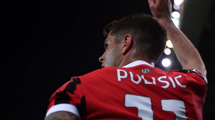 Christian Pulisic of AC Milan during the Serie A match between Udinese and AC Milan at Stadio Friuli on April 11, 2025 in Udine, Italy