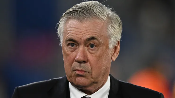Carlo Ancelotti, Head Coach of Real Madrid, looks on during the LaLiga match between Getafe CF and Real Madrid CF at Coliseum Alfonso Perez on April 23, 2025 in Getafe, Spain.