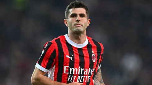 Christian Pulisic of AC Milan during the Serie A match between Udinese and AC Milan at Stadio Friuli on April 11, 2025 in Udine, Italy.