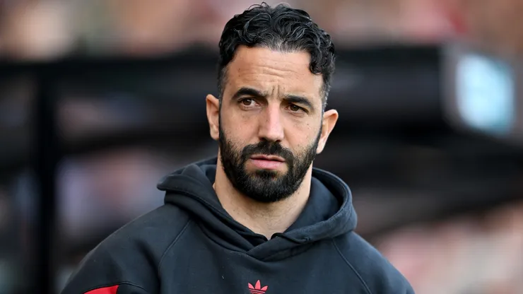 Ruben Amorim, Manager of Manchester United, looks on during the Premier League match between AFC Bournemouth and Manchester United FC at Vitality Stadium on April 27, 2025 in Bournemouth, England.