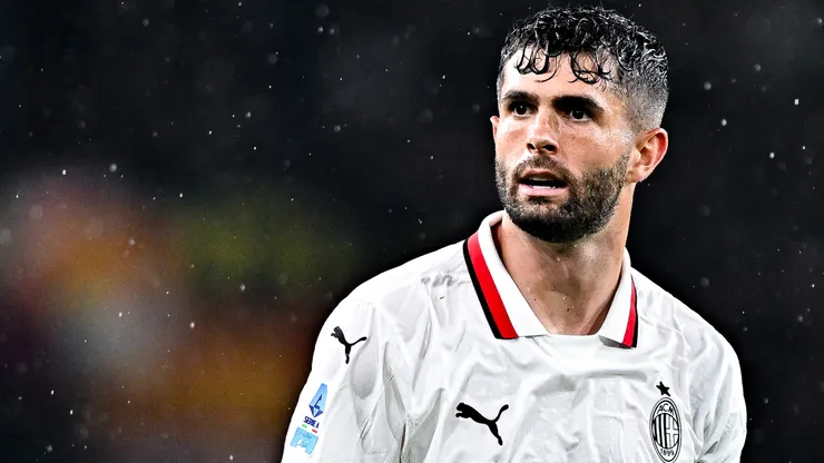 Christian Pulisic of Milan looks on during the Serie A match between Genoa and AC Milan at Stadio Luigi Ferraris on May 5, 2025 in Genoa, Italy.