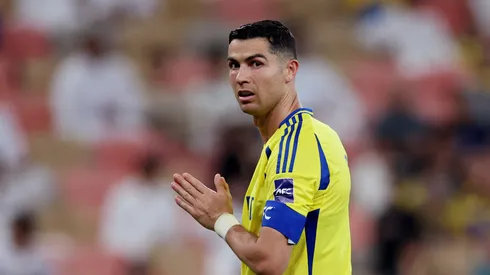 Cristiano Ronaldo playing for Al Nassr.