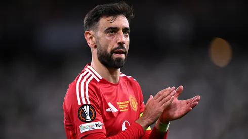 Bruno Fernandes of Manchester United during the UEFA Europa League Final 2025 between Tottenham Hotspur and Manchester United on May 21, 2025 in Bilbao, Spain.