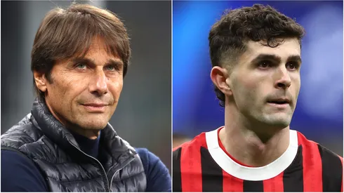 Antonio Conte (left) and Christian Pulisic (right)