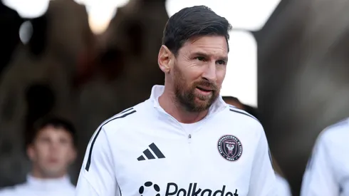 Lionel Messi #10 of Inter Miami CF walks onto the pitch prior to the match between San Jose Earthquakes and Inter Miami CF at PayPal Park on May 14, 2025 in San Jose, California.