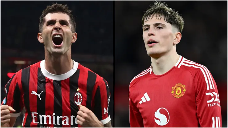 Christian Pulisic (left) and Alejandro Garnacho (right)