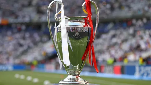 The UEFA Champions League trophy, a symbol of glory and success in one of Europe's most prestigious football tournaments.