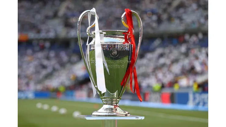 The UEFA Champions League trophy, a symbol of glory and success in one of Europe's most prestigious football tournaments.