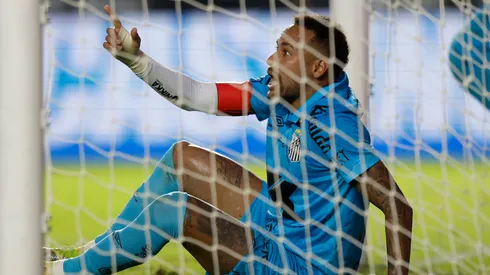 The Santos player protested his action but was still shown the red card.