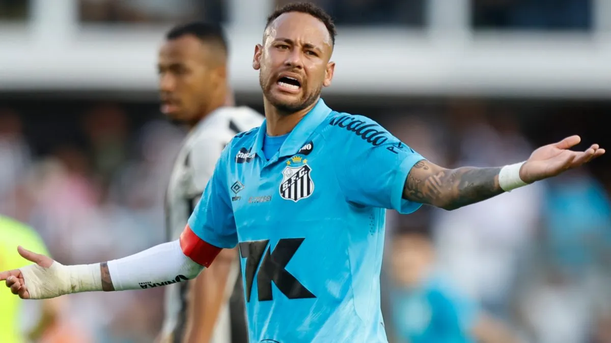 Neymar broke the silence after being sent off in what could be his last game at Santos.
