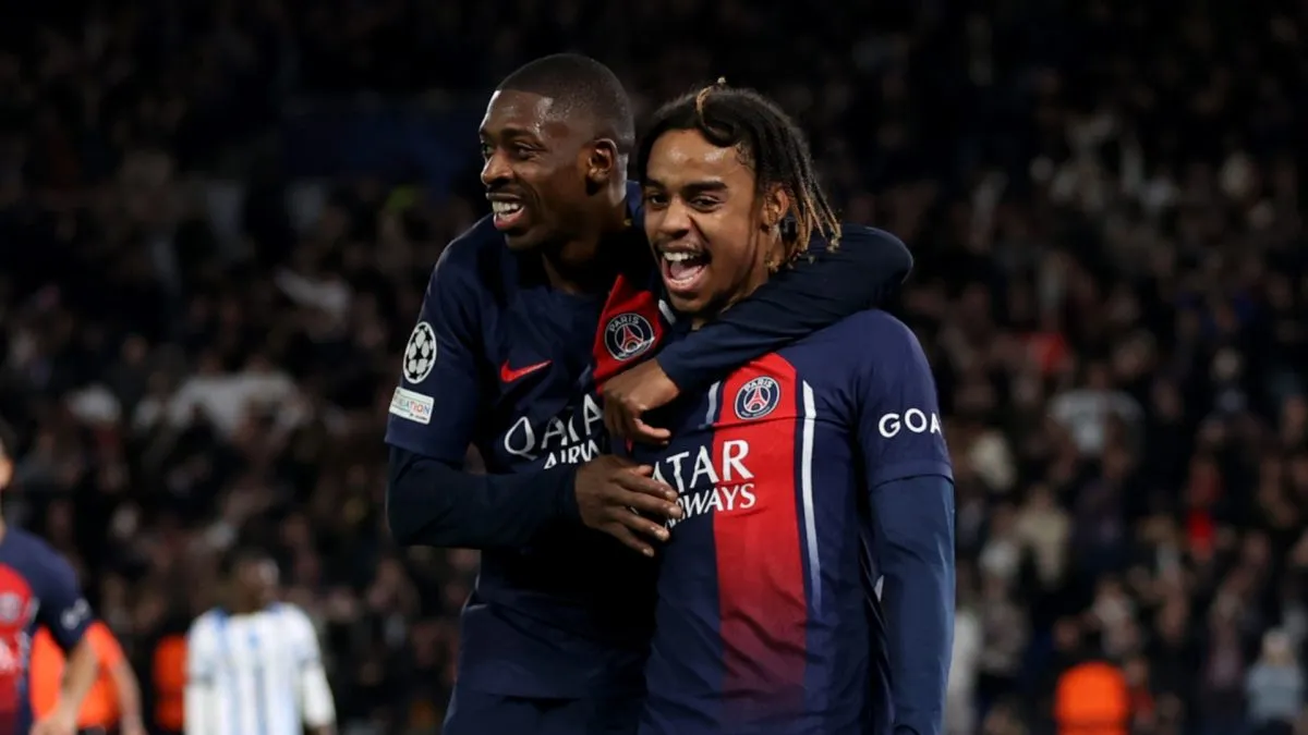 Liverpool are reportedly eyeing PSG’s Bradley Barcola.