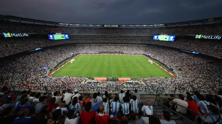 General view of the stadium during the CONMEBOL Copa America 2024 semifinal match between Canada and Argentina at MetLife Stadium on July 09, 2024.