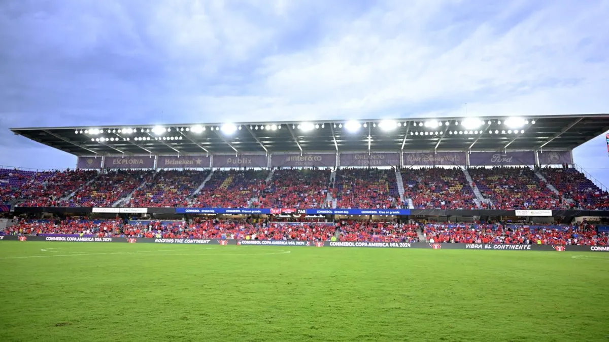 General view inside the stadium prior to the CONMEBOL Copa America 2024 Group A match between Canada and Chile at Inter&amp;Co Stadium on June 29, 2024. (Source: Julio Aguilar/Getty Images)