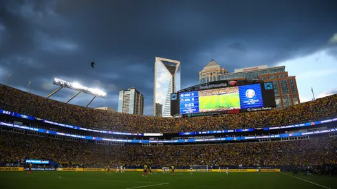 General view inside the stadium during the CONMEBOL Copa America 2024 semifinal match between Uruguay and Colombia at Bank of America Stadium on July 10, 2024.