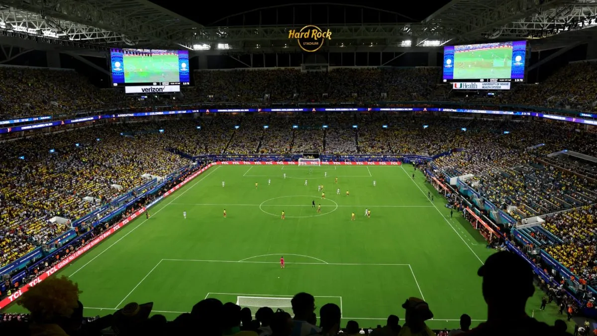 General view inside the stadium during the CONMEBOL Copa America 2024 Final match between Argentina and Colombia at Hard Rock Stadium on July 14, 2024. (Source: Megan Briggs/Getty Images)