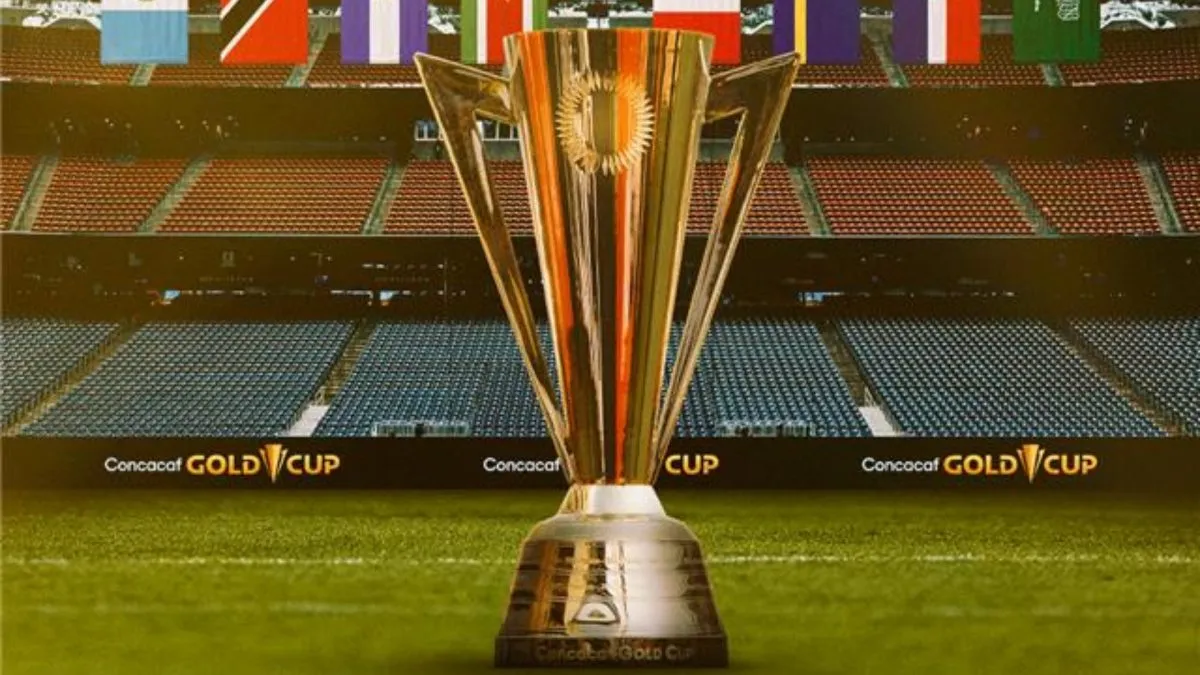 Concacaf Gold Cup trophy logo for the 2025 edition. (Source: @GolCup)
