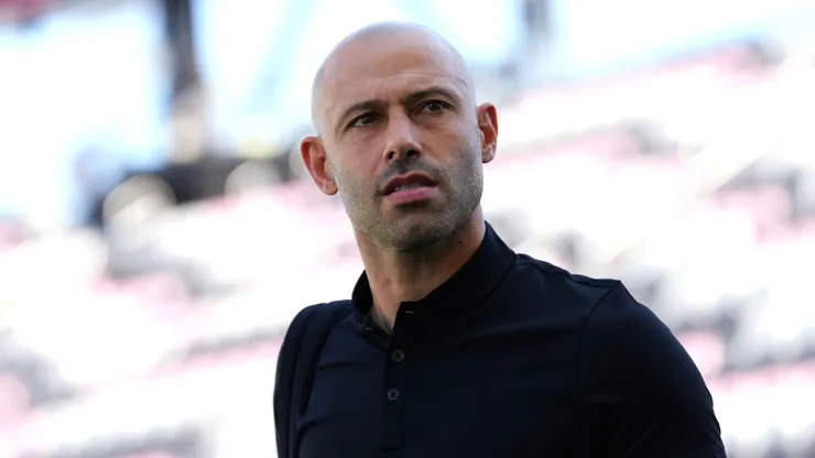 Javier Mascherano, Head Coach of Inter Miami CF, arrives prior to the MLS match between Inter Miami CF and FC Dallas at Chase Stadium on April 27, 2025 in Fort Lauderdale, Florida.