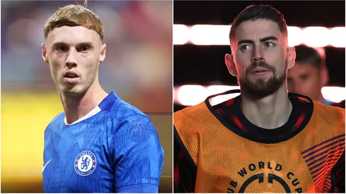 Cole Palmer (left) and Jorginho (right)