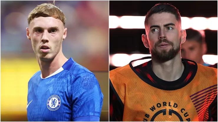 Cole Palmer (left) and Jorginho (right)