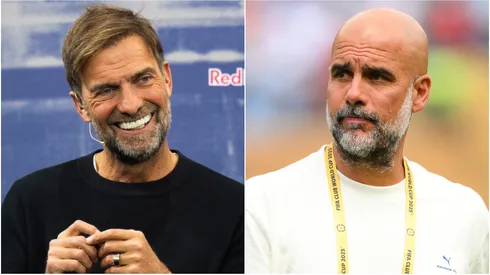 Global Head of Soccer Jürgen Klopp (L) and Pep Guardiola (R) of Manchester City.