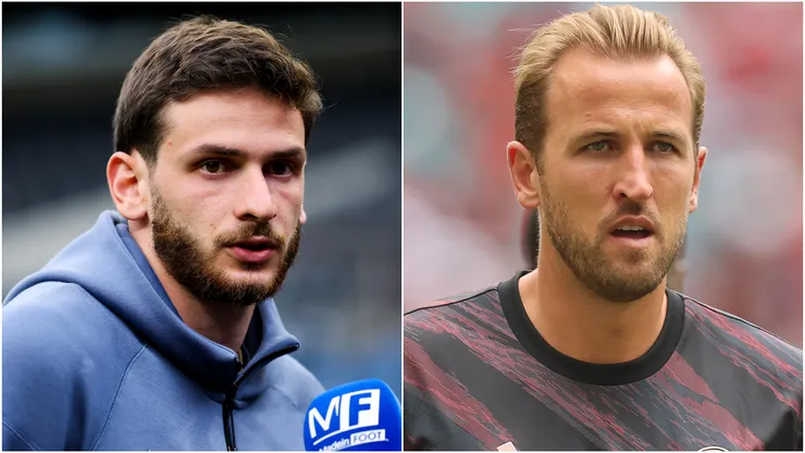 Khvicha Kvaratskhelia (left) and Harry Kane (right)