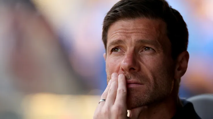 Xabi Alonso, Head Coach of Real Madrid C. F., looks on during the FIFA Club World Cup 2025 group H match between Real Madrid CF and Al Hilal at Hard Rock Stadium on June 18, 2025 in Miami Gardens, Florida.
