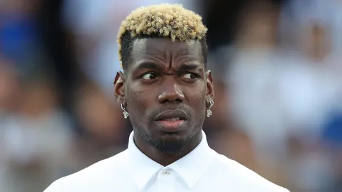 Paul Labile Pogba of Juventus looks on during the Serie A TIM match between Empoli FC and Juventus at Stadio Carlo Castellani on September 3, 2023 in Empoli, Italy.
