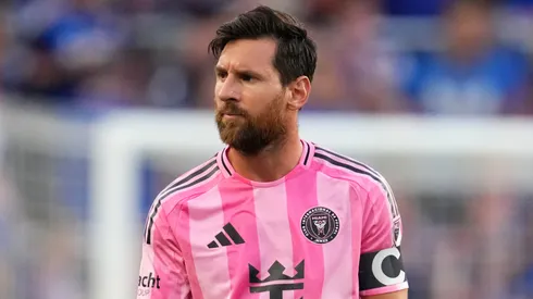 Lionel Messi #10 of Inter Miami CF looks on during the MLS match between FC Cincinnati and Inter Miami CF at TQL Stadium on July 16, 2025 in Cincinnati, Ohio.